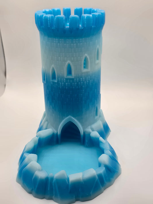 Blue / White Castle Dice Tower