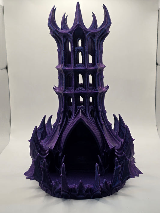 Fortress Dice Tower- Sparkle Purple